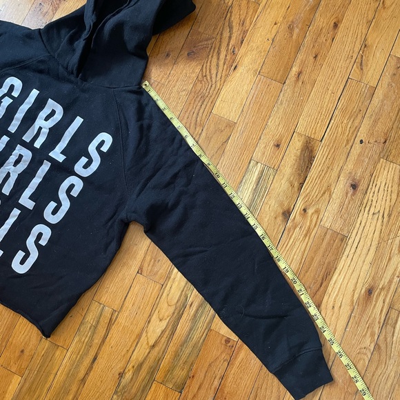 GIRLS GIRLS GIRLS slightly cropped hoodie - Picture 6 of 8